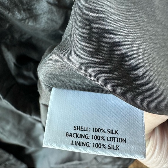 EILEEN FISHER 100% Silk Blazer SZXS - Picture 6 of 6